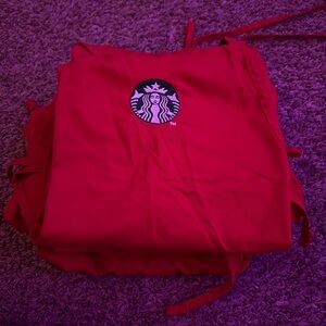 Starbucks Bold Red Barista Apron